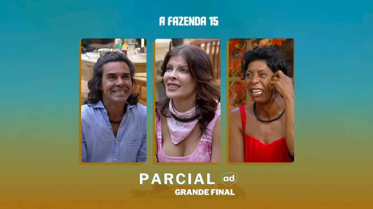 André Gonçalves, Jaquelline e Marcia Fu na arte da enquete da Grande Final