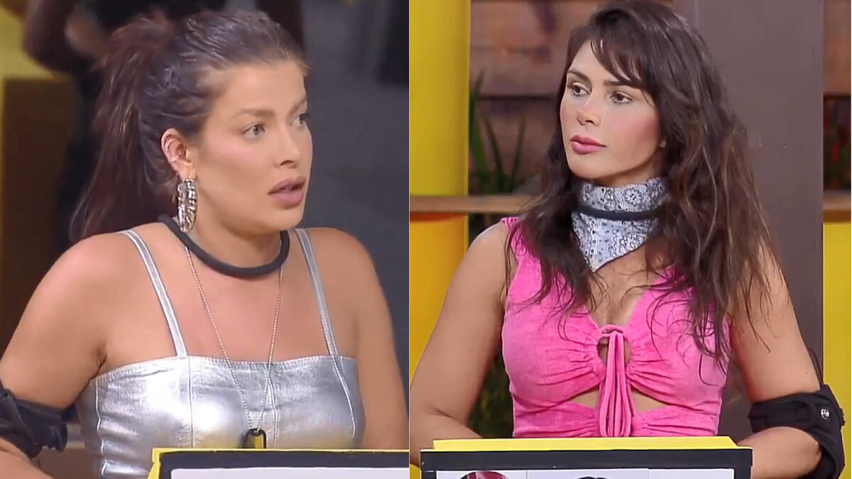 Jaquelline e Nadja em discussão na discórdia de A Fazenda