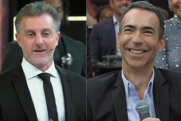 Luciano Huck e Cesar Tralli no prêmio Melhores do Ano