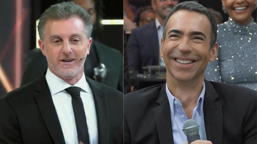 Luciano Huck e Cesar Tralli no prêmio Melhores do Ano