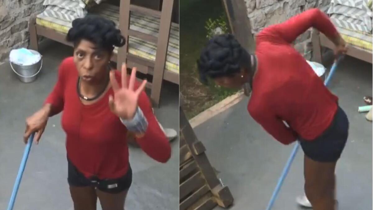 Marcia Fu levando esporro da produção na baia de A Fazenda