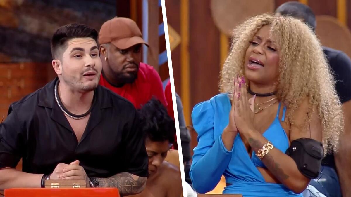 Lucas divide tela com Cariúcha no debate de A Fazenda 15