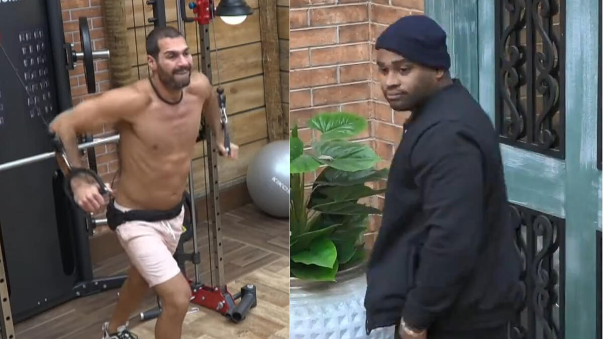Shay e Black em uma montagem na A fazenda