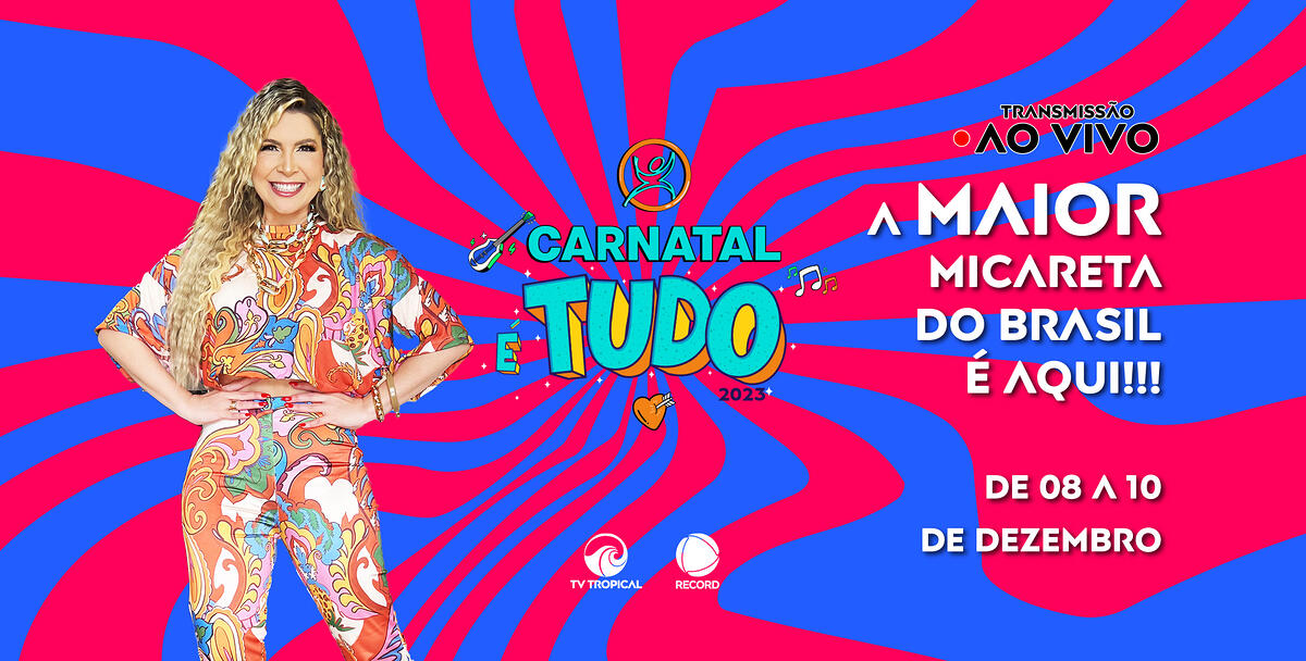 Anúncio da transmissão do Carnatal no PlayPlus