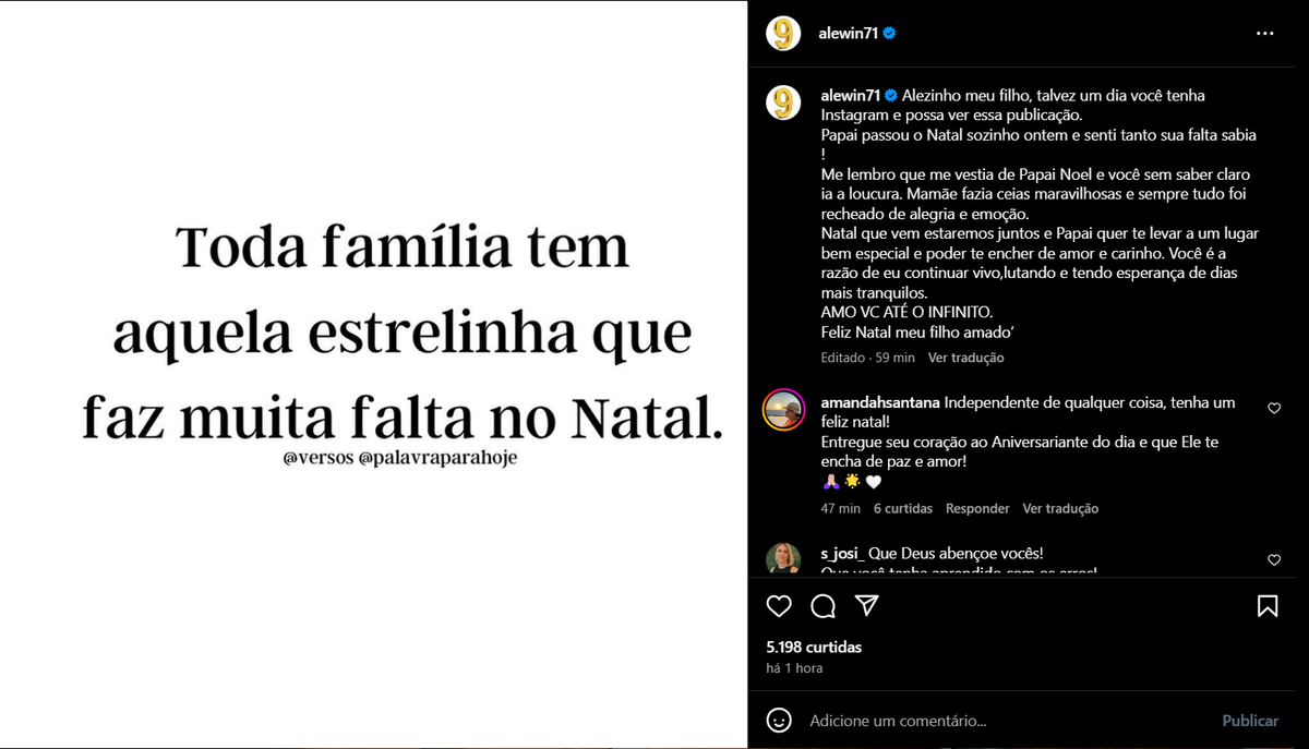 Carta aberta de Alexandre para o filho