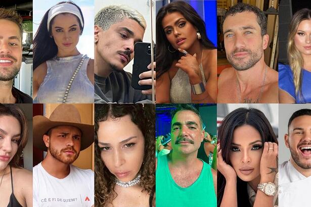 12 supostos famosos da lista do BBB 24