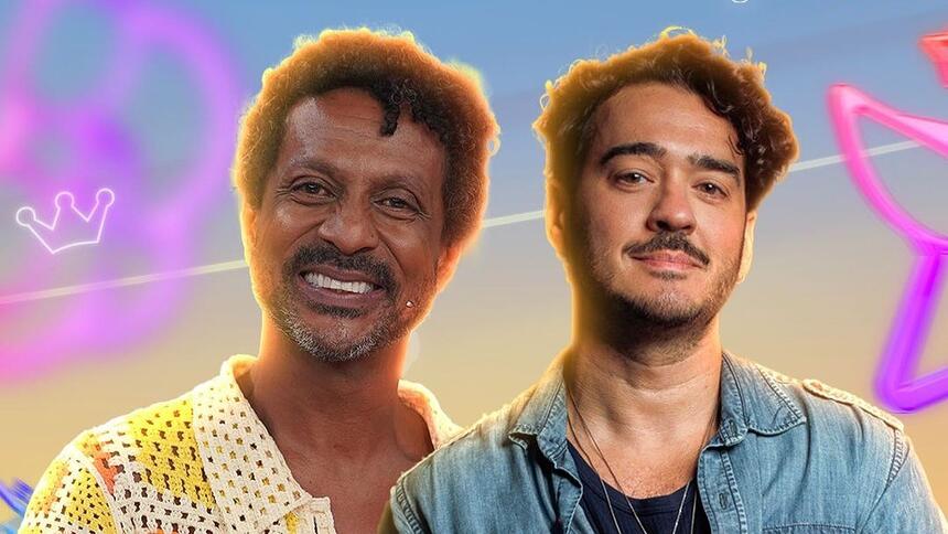 Luis Miranda e Marcos Veras na arte de divulgação do BBB 24