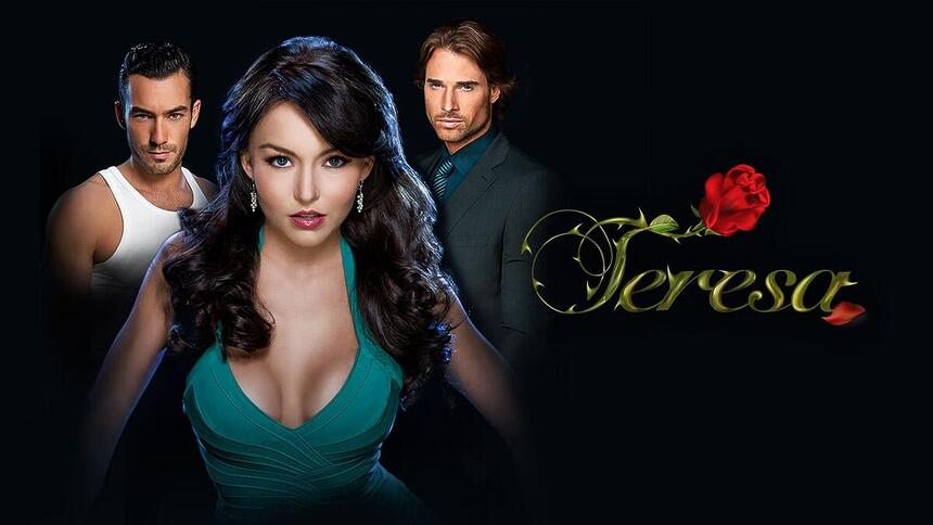 Angelique Boyer, Aarón Díaz e Sebastián Rulli em divulgação da novela Teresa