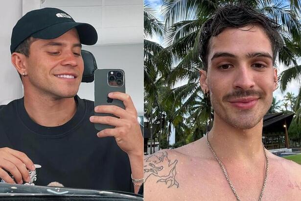 André Lamoglia e João Guilherme em uma montagem