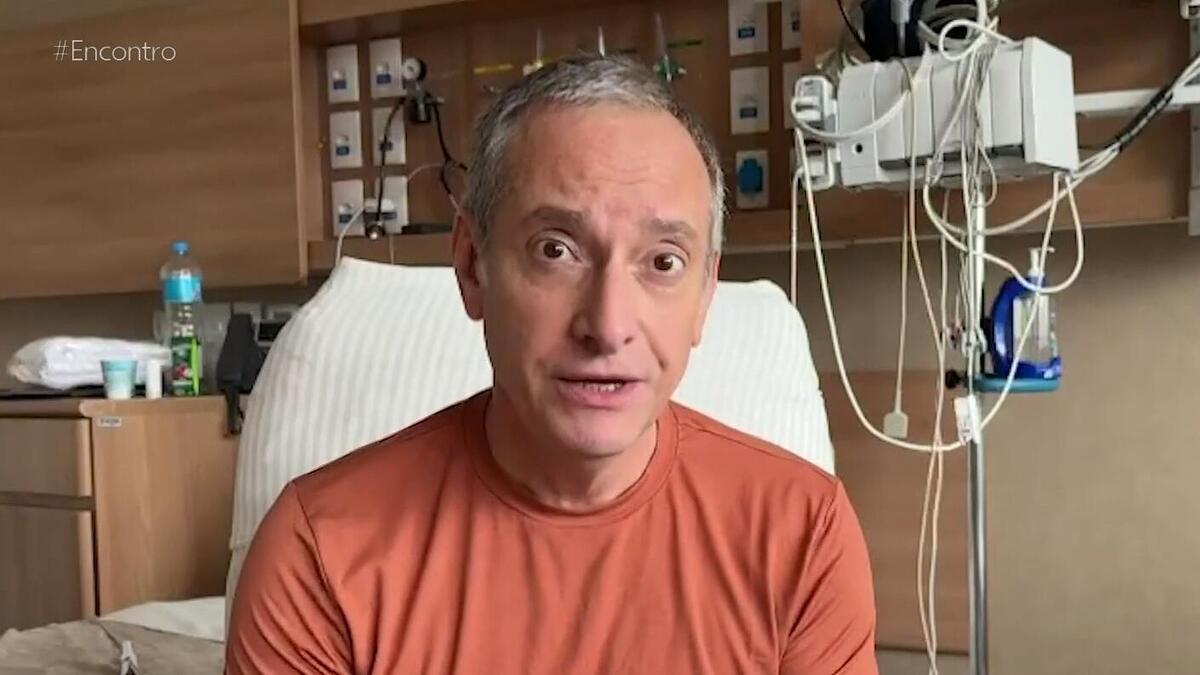 Burnier, em vídeo gravado no hospital exibido no Encontro