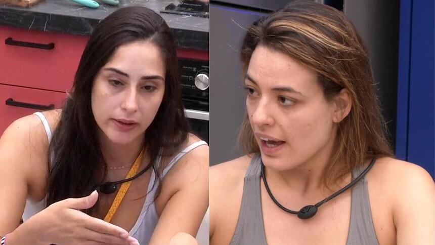 Deniziane e Beatriz em uma montagem no BBB 24