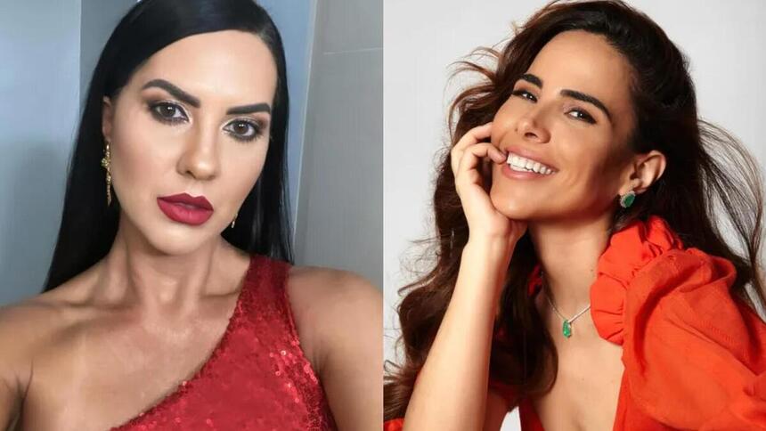 Graciele Lacerda e Wanessa Camargo em uma montagem