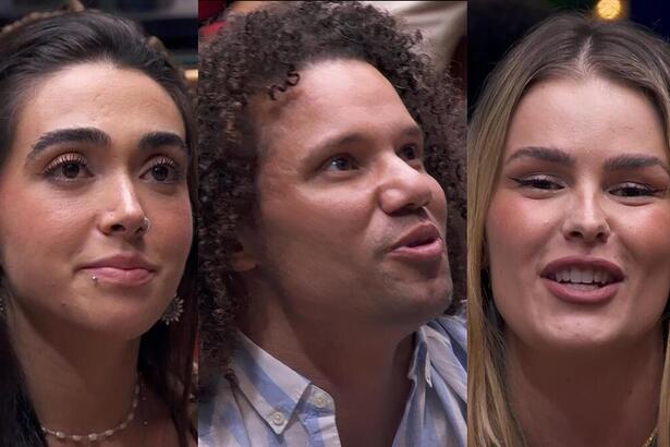 Giovanna, Maycon e Yasmin Brunet no paredão do BBB 24