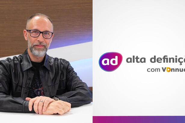 José Armando Vannucci ao lado do logo do Portal Alta Definição