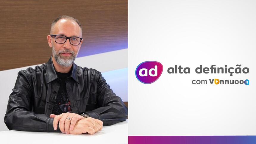 José Armando Vannucci ao lado do logo do Portal Alta Definição