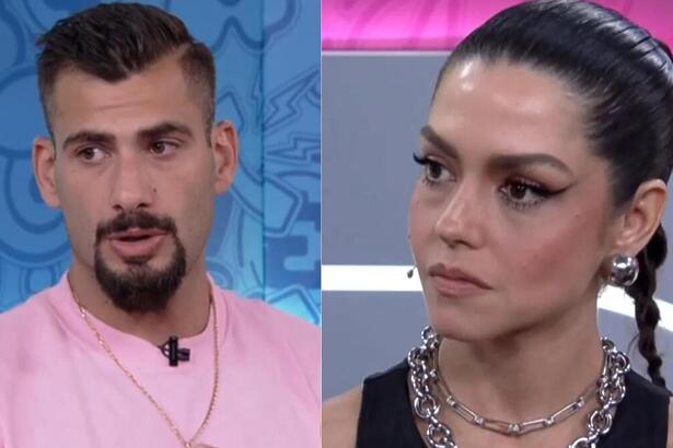 Nizam e Thais Fersoza em uma montagem no Bate-Papo BBB