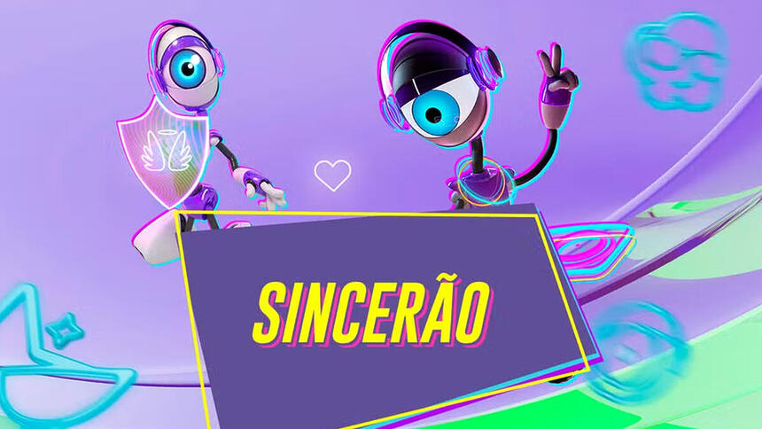 Icons do BBB segurando a placa do Sincerão