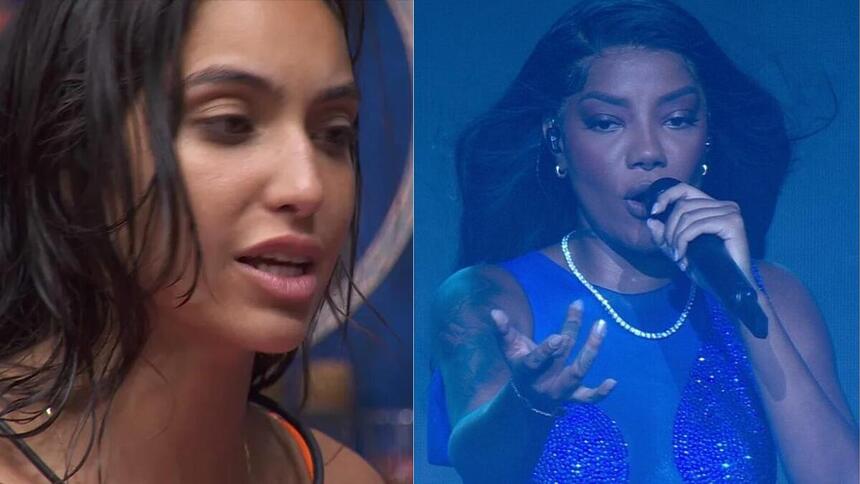 Vanessa Lopes e Ludmilla em uma montagem no BBB 24