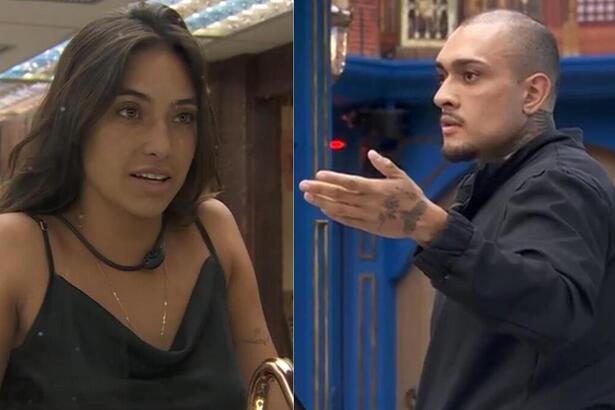 Vanessa Lopes e MC Bin Laden em trechos de uma discussão no BBB 24