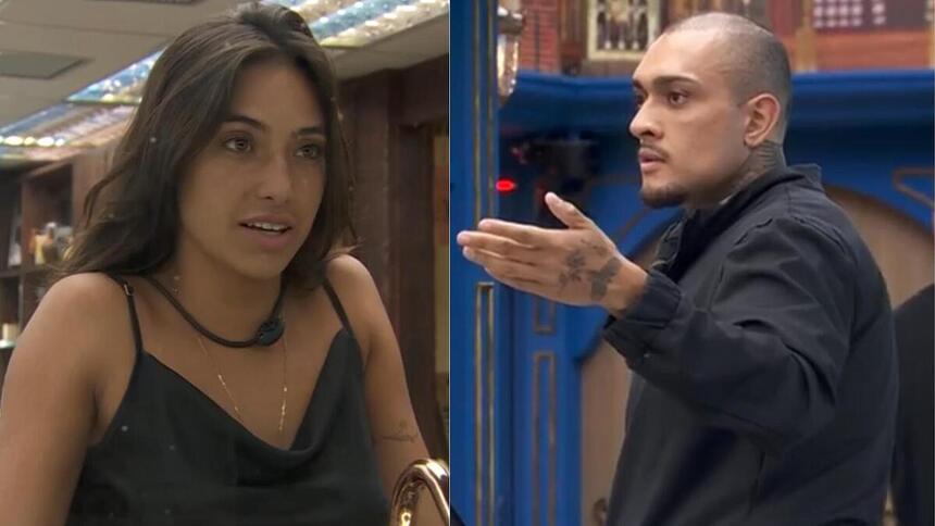 Vanessa Lopes e MC Bin Laden em trechos de uma discussão no BBB 24