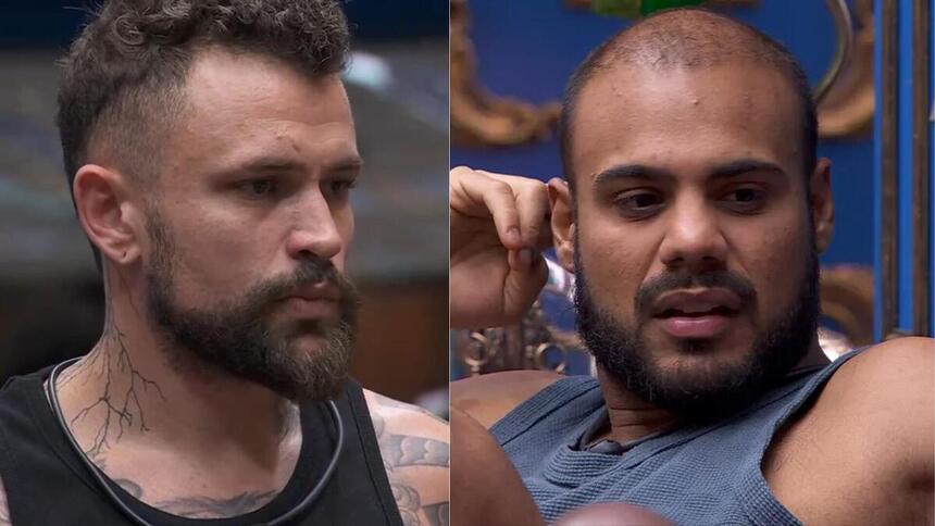 Vinicius e Marcus Vinicius em uma montagem no BBB 24