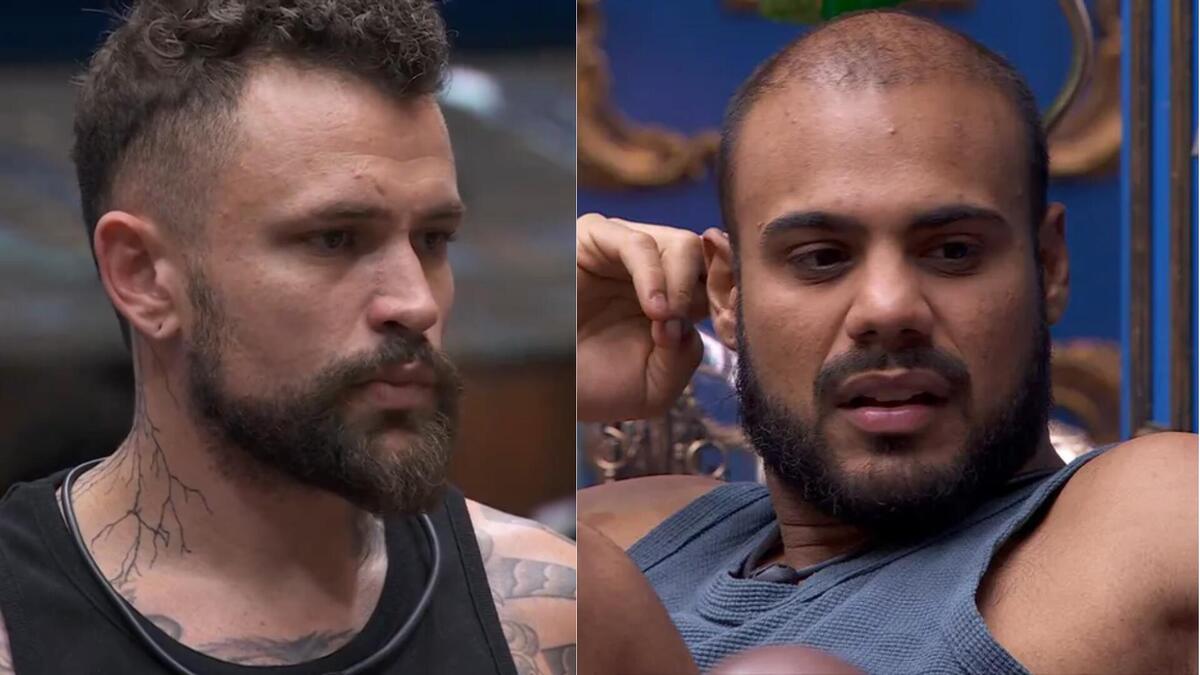 Vinicius e Marcus Vinicius em uma montagem no BBB 24