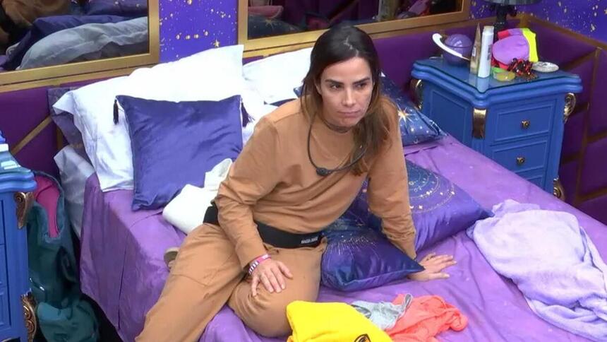Wanessa Camargo durante conversa no Quarto Magia do BBB 24
