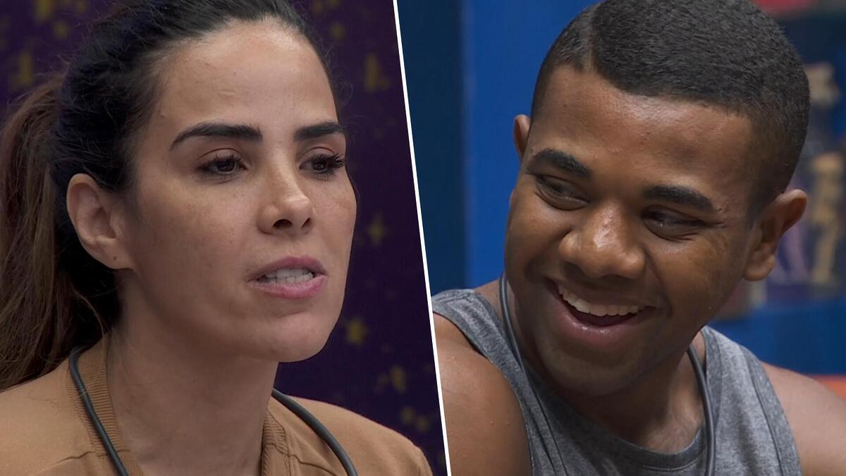 Wanessa Camargo e Davi em uma montagem no BBB 24