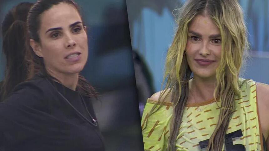 Wanessa Camargo e Yasmin Brunet em montagem no BBB