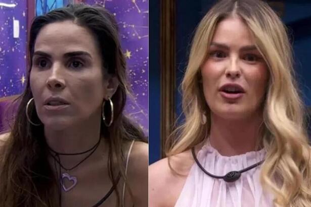 Wanessa Camargo e Yasmin Brunet em uma montagem no BBB 24