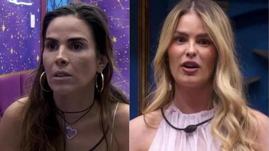 Wanessa Camargo e Yasmin Brunet em uma montagem no BBB 24