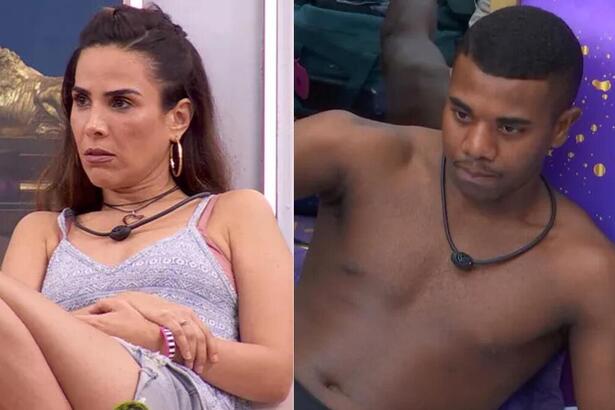 Wanessa Camargo e Davi em uma montagem no BBB 24