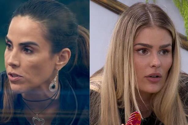 Wanessa e Yasmin em uma montagem no BBB 24