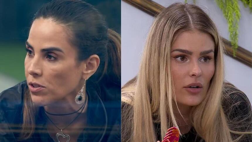 Wanessa e Yasmin em uma montagem no BBB 24