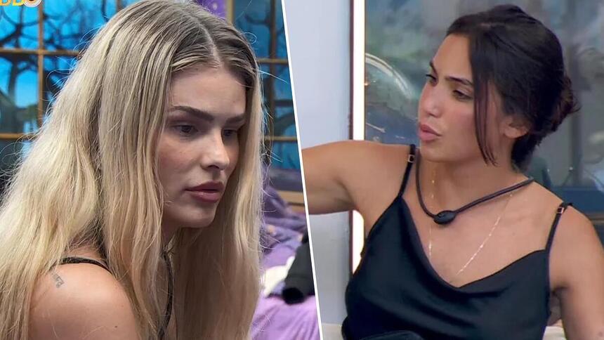 Yasmin Brunet e Vanessa Lopes em uma montagem no bbb 24