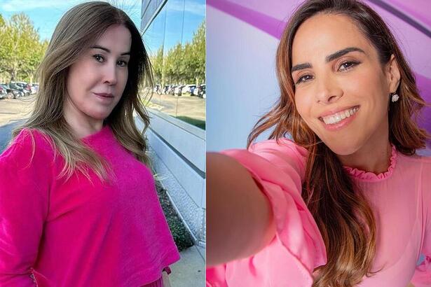 Zilu Godoi e Wanessa Camargo em uma montagem