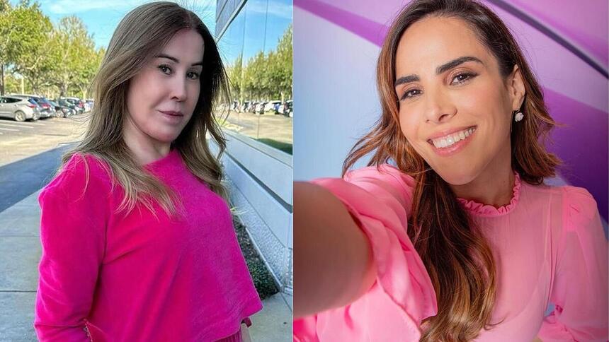 Zilu Godoi e Wanessa Camargo em uma montagem