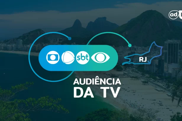 Arte de divulgação dos dados consolidados de audiência da TV do Rio de Janeiro