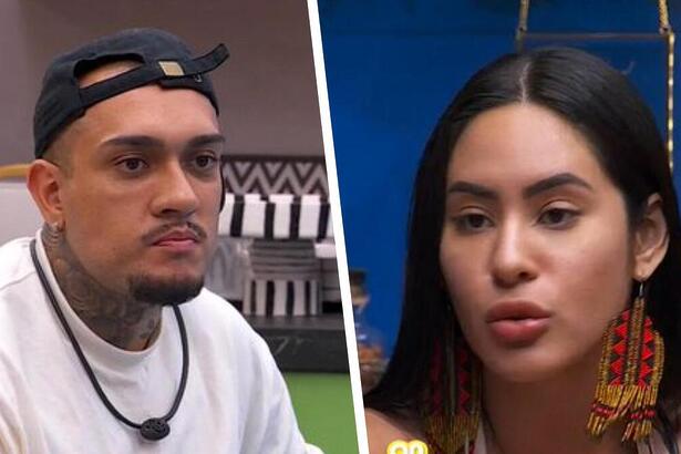 Bin Laden e Isabelle na sala do BBB 24