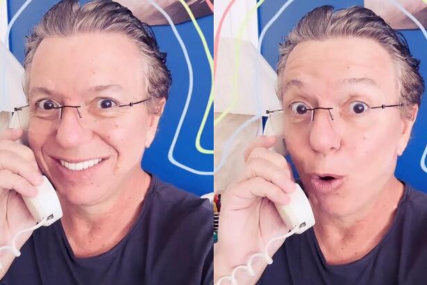 Boninho atende telefone em vídeo onde anuncia o BigFone