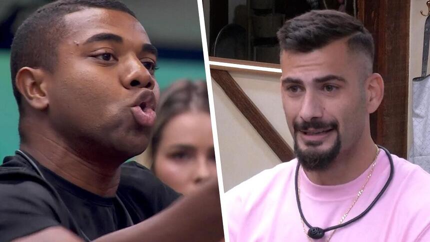 Davi grita com Nizam na cozinha do BBB 24