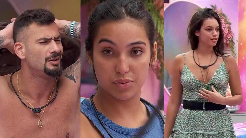 Nizam, Vanessa Lopes e Alane no quarto fada do BBB 24