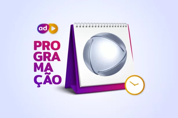 Arte de divulgação da programação da Record