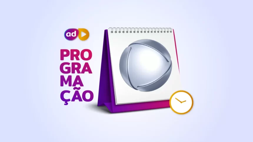 Arte de divulgação da programação da Record