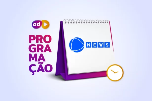 Arte da programação da Record News