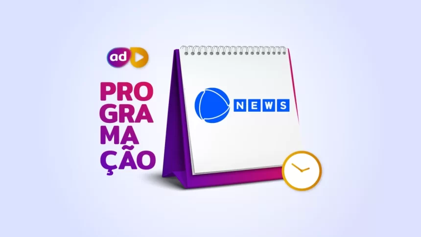 Arte da programação da Record News