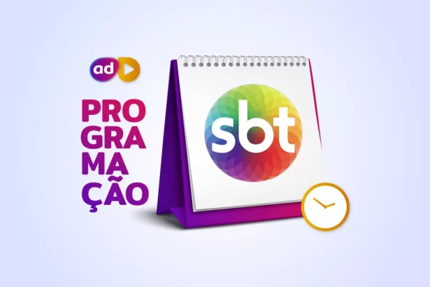Arte de divulgação da programação do SBT