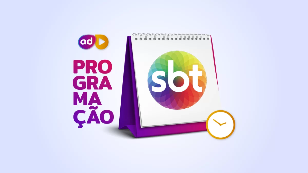 Arte de divulgação da programação do SBT