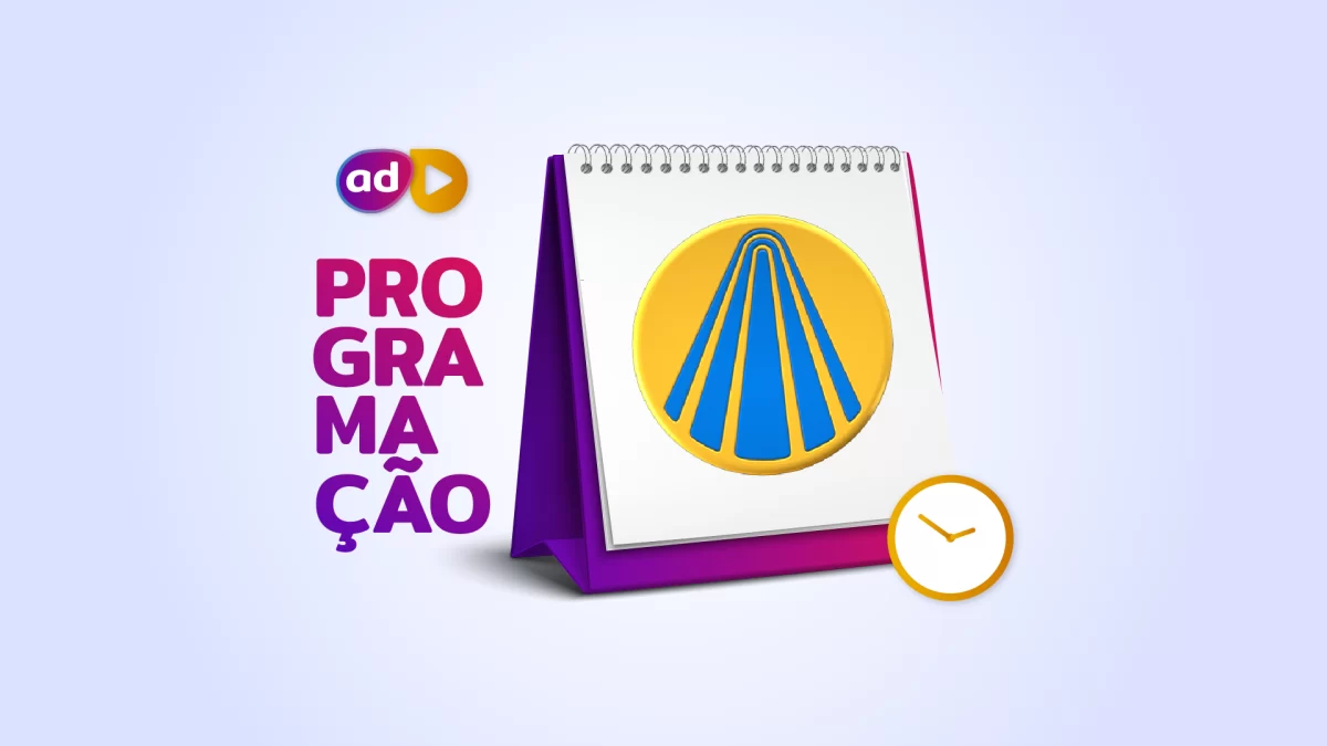 Arte da programação da TV Aparecida