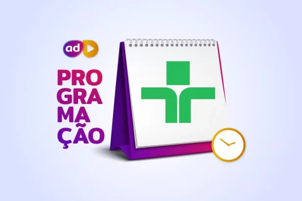 Arte de divulgação da programação da TV Cultura